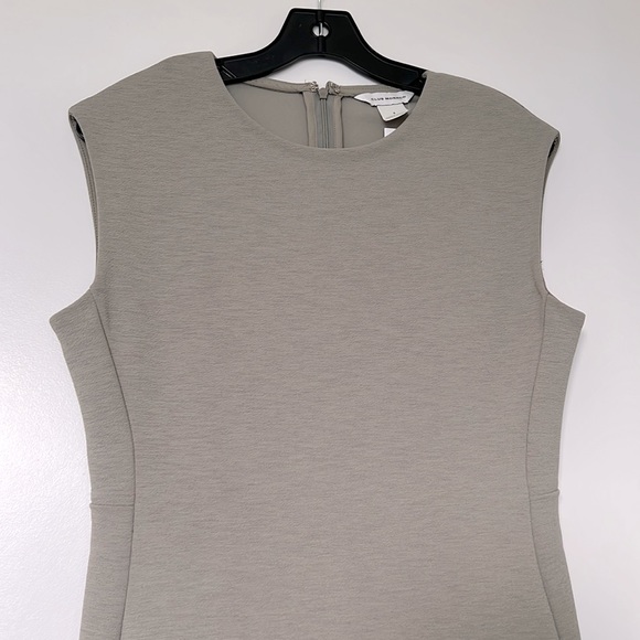 NWT Club Monaco Sculptural Dress Sage Green Gray Size 6 - Picture 4 of 6